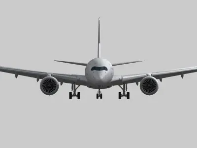 Airbus A350-900 XWB Low-poly 3D model