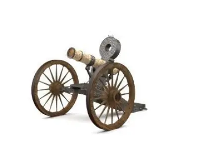 cannon old 3D model buy