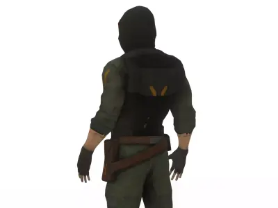 Urban Soldier Modern Tactical Combat 3D Model Low-poly 3D model