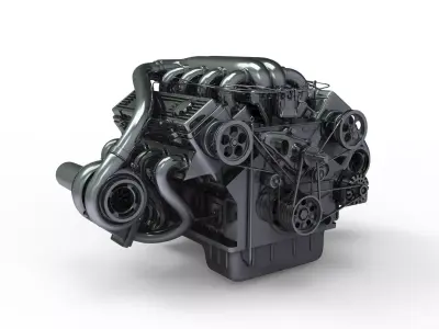 Engine diesel Free 3D model