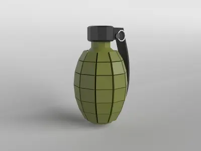 Grenade v1 001 Low-poly 3D model