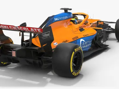 McLaren F1 2021 MCL35M Formula 1 3D model