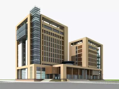 Office Building 3D model 21