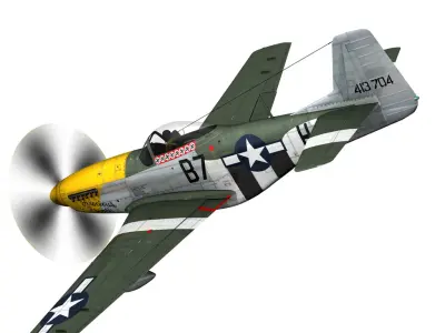 North American P-51D Mustang - Ferocious Frankie 3D model