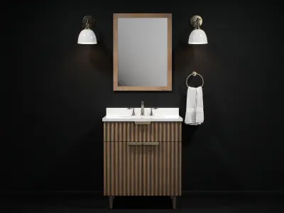 OVE Apollo AL30 Brushed gold handles Lowes 3D model