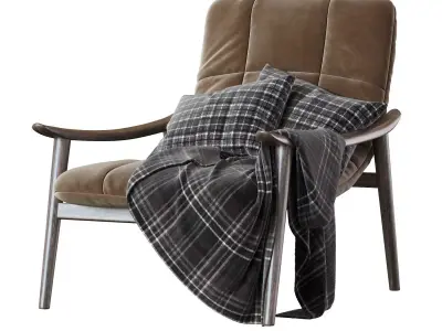Fynn Saddle Armchair from Minotti 3D model purchase