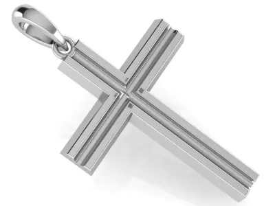 CROSS PENDANT CR129 3D print model