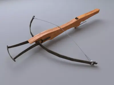 medieval crossbow 3D model get