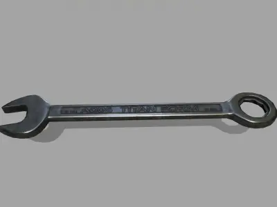 wrench Low-poly 3D model 15