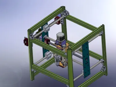 mini CNC machine 3D model