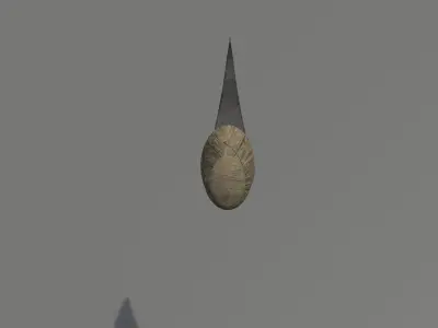 One hand used axe Low Poly  Low-poly 3D model