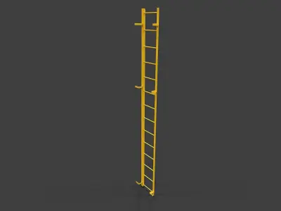 Ladder V01 - Low Poly Low-poly 3D model