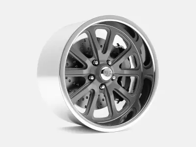 18x10 US Mags Rambler Wheel and Brake 3D print model