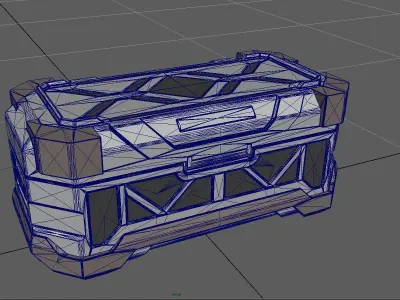 Sci-fi military case 3D model
