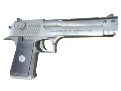 47-Desert-Eagle-gun model 3d game ready model Low-poly 3D model Low-poly 3D model