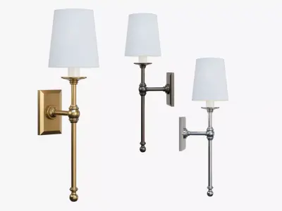 classic 19in tail sconce 3D model