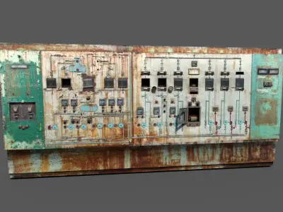 Old Control Panel 3D model buy