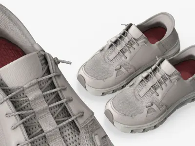  Slip Ins Work Shoes Pair Gray 