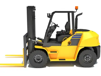 Pneumatic Tire Forklift 3D model