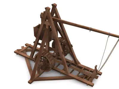 Medieval Trebuchet  3D model