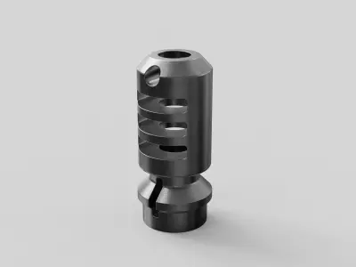 Muzzle brake rif 3D model