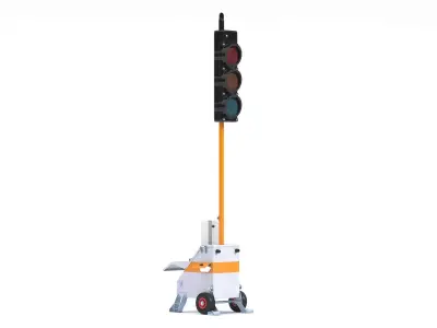 Portable Traffic Light 3D model