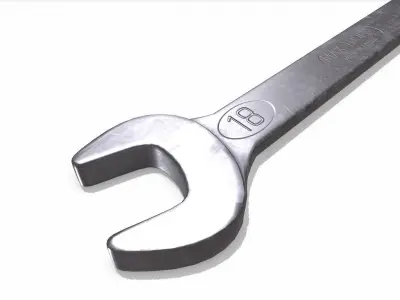 Open End Spanner Low-poly PBR Low-poly 3D model