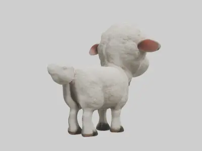 Lamb Model Low-poly 3D model