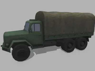 Magirus Mercur Low-poly 3D model