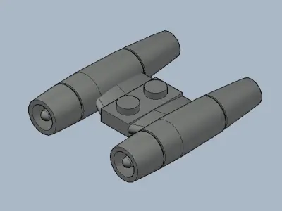 extracruise jet engines for brick players 3D print model
