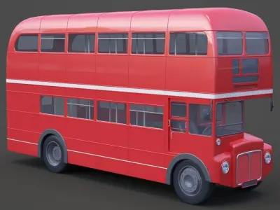 Double Decker Bus 3D model purchase