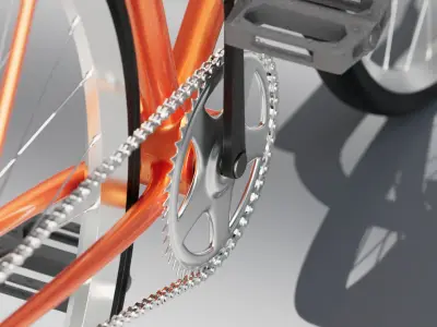 Premium and Modern Vintage Bicycle for cinema 4d 3D model