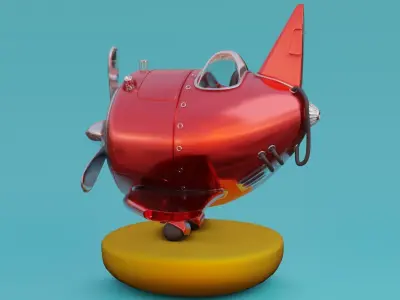 aircraft toy airplane 3D model
