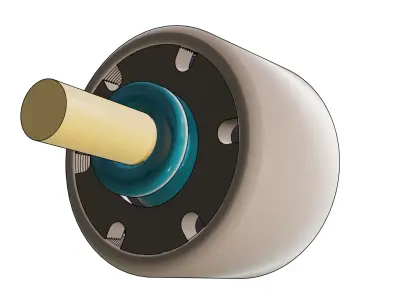 Regular Ball Joint with Classic Ball-and-Socket Housing 3D model