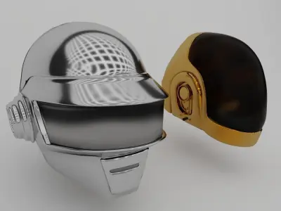 Helmet Daft Punk 3D model