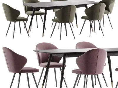 Dining set 164 3D model