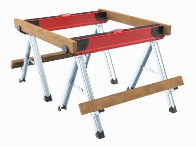 Sawhorse 3D model