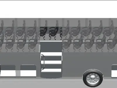Concept bus 3D model purchase