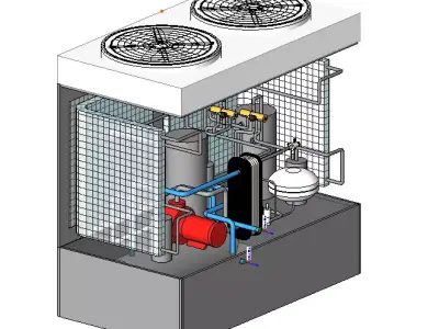 Chilled water unit 3D model