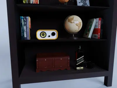 Cabinet o stuff Low-poly 3D model