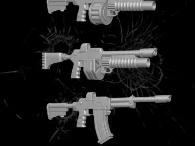 Fire Strike Collection STL Files For Action Figures 3D print model