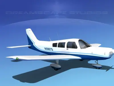 Piper PA-28-235 Cherokee  V06 3D model