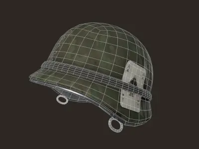 Military helmet Low-poly 3D model get