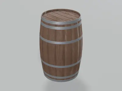 Heavy Toasted Firkin Barrel 3D model