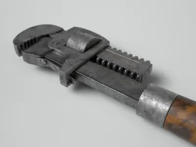 Pipe Wrench High-poly 3D model 3D model