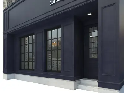 Modern Commercial Building No11 3D model