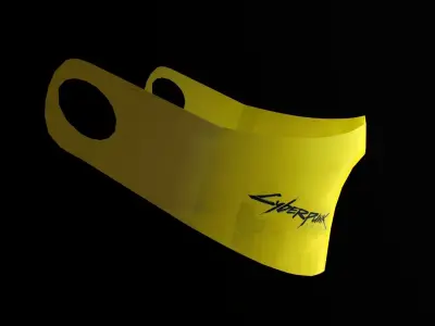 Cyberpunk Face Mask Free low-poly 3D model