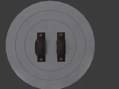 Captain America Shield Free low-poly 3D model