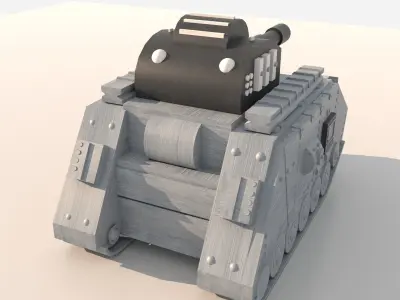 Sci-Fi Mecha Tank Military Vehicle 3D model