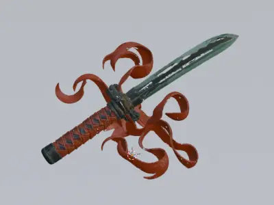 battered sword 3D model